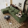 MAYEERTY 135" Modular Sofa Green - 135", Corduroy, Double-Layer, Detachable Cushions, No Assembly, for Spacious Room - 3 of 4