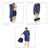 Catalonia Oversized Wearable Beach Towel for Womens Mens, Surf Cape Changing Towel Robe for Adults, Hooded Wetsuit Change Cape, One Size Fits All - 2 of 4