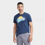 Men's Awesome Stepdad Short Sleeve Graphic T-Shirt - Navy Blue