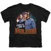 Boys' Star Trek Party Like A Vulcan T-Shirt Black Large - 2 of 4