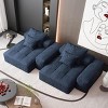 Modern Oversized Modular Sofa, 4PCS DIY Layout Sofa with Chaise Lounges, Tufted Sofa with Chenille Fabric Pillows-Baofuwish - 3 of 4