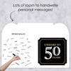 Big Dot of Happiness Adult 50th Birthday - Gold - Happy Birthday Giant Greeting Card - Big Shaped Jumborific Card - 3 of 4