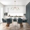 LNC Blobfish 5-Light 28.7" Modern Sputnik  Large Chandelier, Polished Gold with Textured Wine Glass - 4 of 4