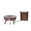 LeisureMod Walbrooke Patio Round Fire Pit and Tank Holder - 4 of 4