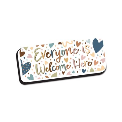 Ashley Productions Magnetic Whiteboard Eraser, Everyone is Welcome (Pack of 6)