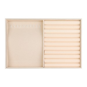 Unique Bargains Velvet Jewelry Organizer Trays with Removable Dividers for Drawers - 1 of 4