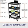 Tubstr Tub Shelf Utility Carts - 4 Shelf - Black - 4 of 4