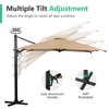 CAVINAS 10 FT Heavy Duty Cantilever Umbrella with Base, Large Square Umbrella for Outdoor Table for Garden - 2 of 4