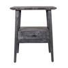 Kit Side Table Matte Black - East at Main: Mango Wood, No Assembly, Rectangle Accent Table - 3 of 4