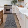 Acekool 5x7 Washable Braided Print Area Rug, Non-Slip Modern Soft Carpet, Stain Resistant Low Pile Throw Rug for Living Room, Bedroom - 3 of 4