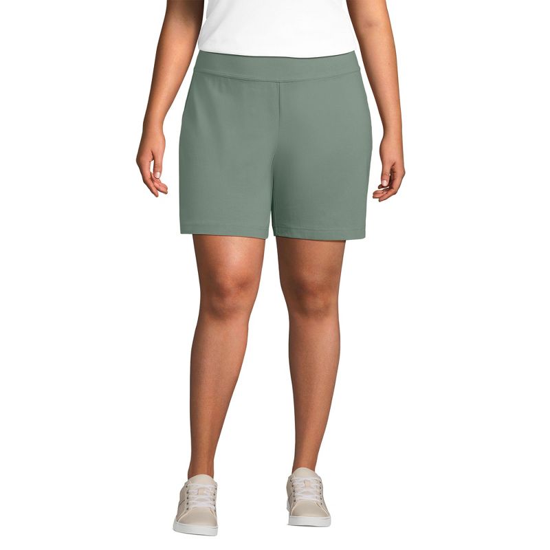 Lands' End Women's Starfish Mid Rise 7" Shorts, 1 of 4