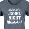 Women's - Instant Message - And To All A Good Night Christmas Graphic T-shirt Dress - 2 of 4