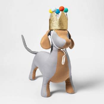 Birthday Crown Dog Hat - Gold - 6" - Boots & Barkley™