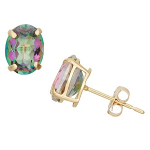 Designs By Gioelli 10K Gold Gemstone Stud Earrings - 1 of 2