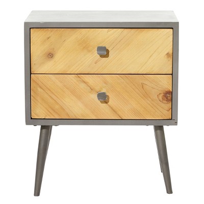 Modern 2 Door Cabinet Gray - Olivia & May