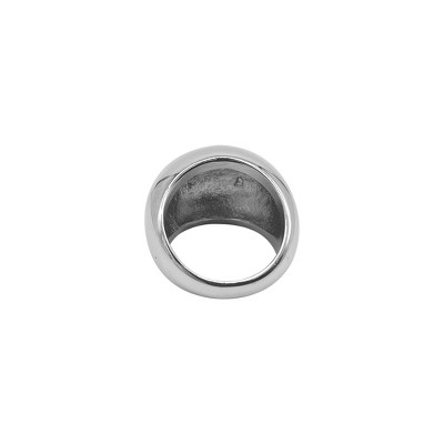 Adornia Tarnish Resistant Rhodium Plated Dome Ring - image 4