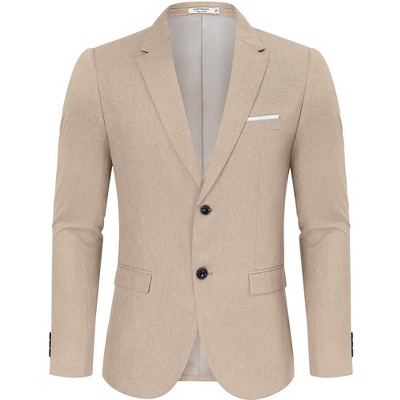 Men's Casual Blazer Sport Coat Two Button Lightweight Business Jackets