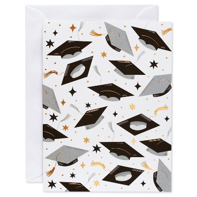 10ct Graduation Card Tossed Caps : Target