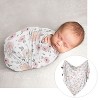 Sweet Jojo Designs Girl Newborn Baby Layette Gift Set Watercolor Floral Pink Grey and White 8pc - 3 of 4
