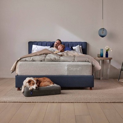 Large Gray Orthopedic Outdoor Dog Bed with Memory Foam