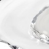 HomeRoots 13" Clear And Silver Round Glass Hand Finished Lazy Susan - 4 of 4