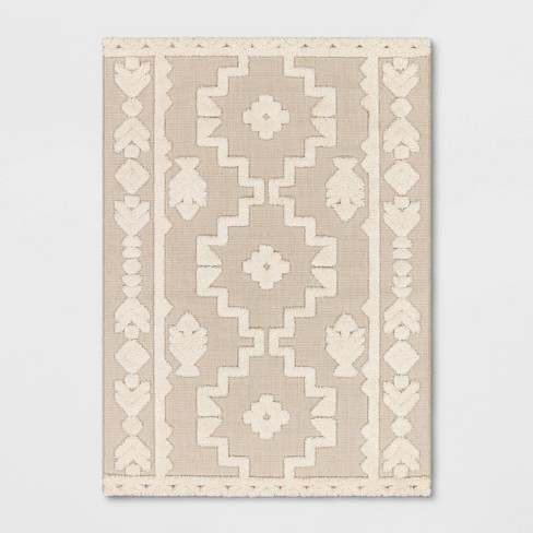 6' Round Braided Outdoor Rug Ivory - Threshold™ : Target