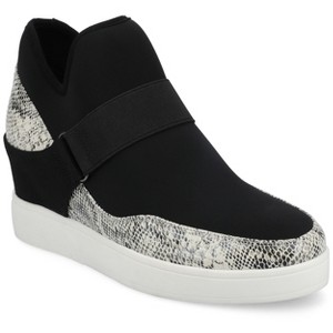 Journee Women's Damari High Top Stretch Wedge Sneaker - 1 of 4