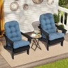 Crestlive Products Sunbrella Adirondack Chair Cushion 50 inch Thickening Waterproof Fade Resistant Blue Mix - 2 of 4