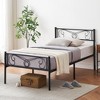 Metal Platform Bed Frame with Headboard and Footboard, No Box Spring Needed, Under Bed Storage Space - 3 of 4