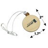 Brandeis University Secondary Logo Mini Small Tiny Wood Christmas Tree Holiday Ornament - 4 of 4