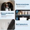 71" Arched Shoe Cabinet, Wooden Shoe Rack, 7-Tier Adjustable Tall Shoe Storage Cabinet with Open Shelves - 4 of 4