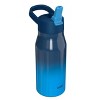 Zak Designs 14 fl oz Double Walled Stainless Steel Tranquility Insulated Straw Bottle - 4 of 4