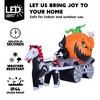 Joyfy 8 FT Long Halloween Inflatable Outdoor Decoration, Inflatable Pumpkin Carriage with Build-in LEDs for Halloween Outdoor Yard Graden Lawn Decor - 3 of 4