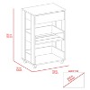 Grungis Kitchen Island Cart with 5-Shelf,Kitchen Island with 1-Drawer Kitchen Cart,Island Table for Kitchen - 2 of 4