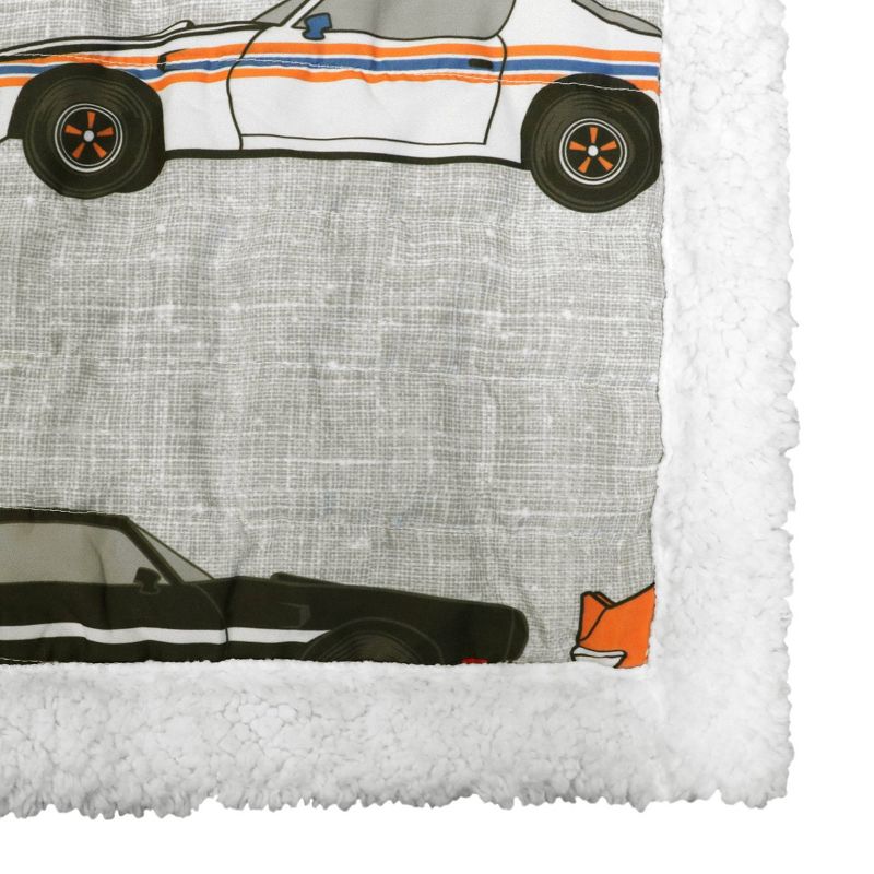 Kids' Race Car Faux Shearling Throw Blanket - Lush Décor, 4 of 13