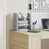 vidaXL Desk Organiser Grey Sonoma 13.6x6.1x14.0" Engineered wood - 4 of 4