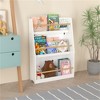 SKRAN 3-Tier Kids Bookcase, Multi-Functional Bookshelf Toy Storage Bin Floor Cabinet, Helps Keep Bedrooms, Playrooms, and Classrooms Organized - 2 of 4