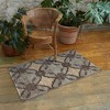 Patina Vie Vintage Inspired Accent Rug Black/Tan Circular Floral - 2 of 4