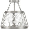 Savoy House Crawford 3 - Light Semi-Flush Mount in  Satin Nickel - 4 of 4