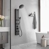 BWE 6-Jet Rainfall Shower Tower Shower Panel System with Waterfall Shower Head and Shower Wand - 3 of 4