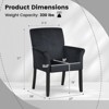 Costway Executive Guest Chair Accent Chair Arm Chair w/Rubber Wood Legs - 3 of 4