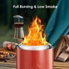 Kismile Tabletop Fire Pit Smokeless Outdoor Mini Fire Compact & Portable Dual Fuel with Portable Bag, 304 Stainless Steel - 2 of 4