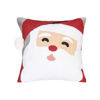 C&F Home Santa Face 14" x 14" Christmas Holiday Throw Pillow