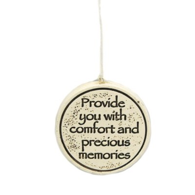 18-Inch Cream Resin Praying Angel Windchime with Metal Chimes