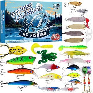 Christmas Countdown Calendar - 24 Day Fishing Lure Set for Adult Men and Teenage Boys - Christmas 2025 Surprise Gift - 1 of 4