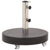 vidaXL Parasol Base Grey Granite Base with Stainless Steel Tube 66.1 lbs - 2 of 4