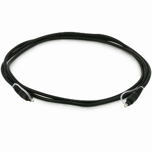 Monoprice Digital Optical Audio Cable - 6 Feet - Black | S/PDIF (Toslink) 5.0mm Ouside Diameter, Gold plated ferrule - 1 of 4