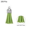 Unique Bargains PU Leather Craft Bracelets Jewelry Making Keychain Tassels 200 Pcs - 3 of 4