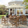 Rectangle Outdoor Dining Tables for 6, HDPS Weather Resistant Patio Dining Table, 66" Outdoor Tables with 1.96" Umbrella Hole. - 4 of 4
