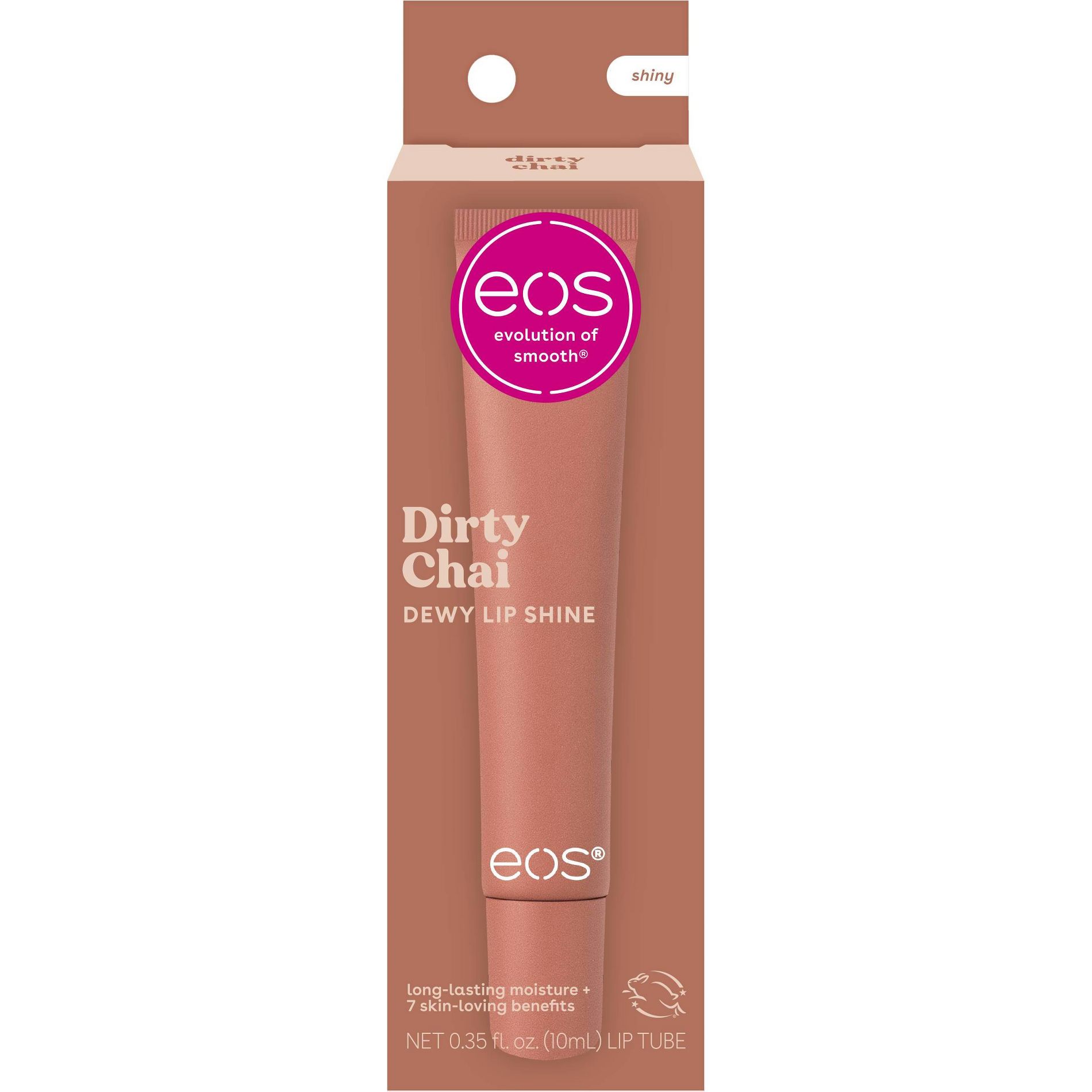 eos Dewy Lip Shine, Dirty Chai - 0.35 fl oz